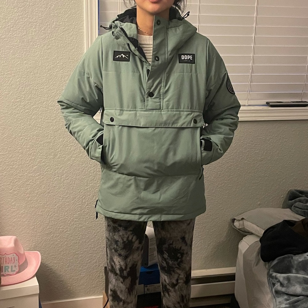 Dope snowboarding hooded jacket